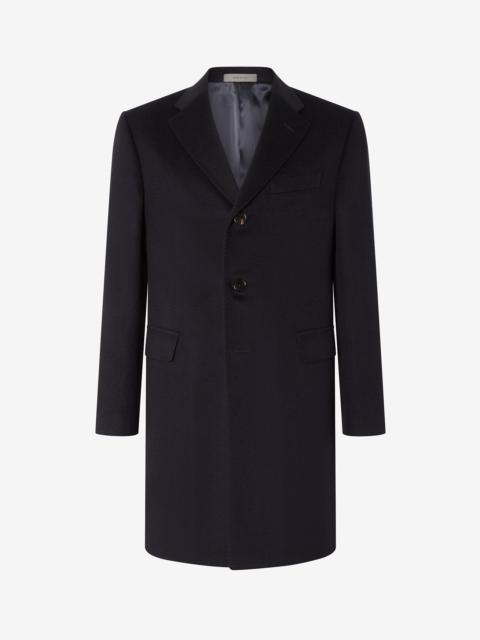 CORNELIANI Blue pure wool beaver coat