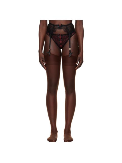 Agent Provocateur Black Lorna Lace Garter Belt