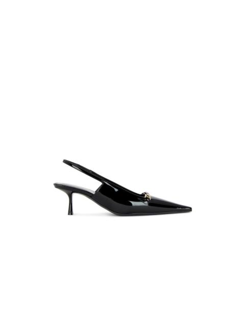 SAINT LAURENT SAINT LAURENT Carine $1090 Black 65mm Slingback Pumps New &