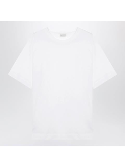 Dries Van Noten Dries Van Noten White Cotton T-Shirt Men