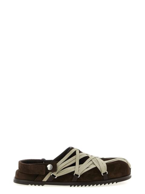 Rick Owens 'Megalace Mule Granola' sabots