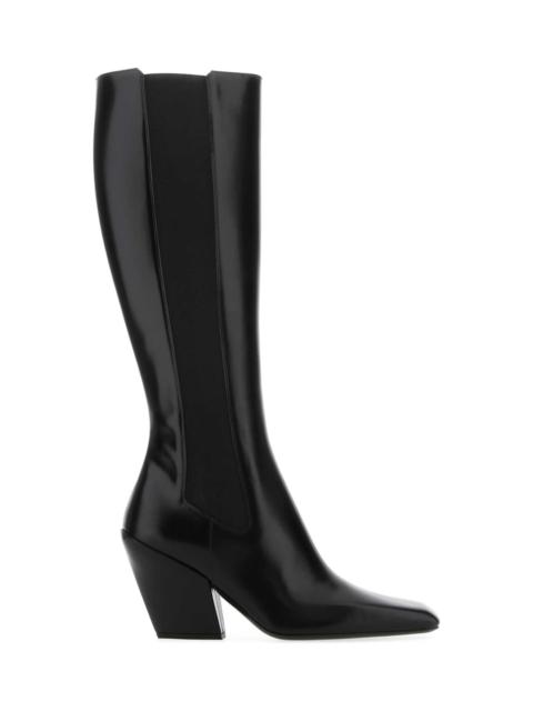Prada Black Leather Boots