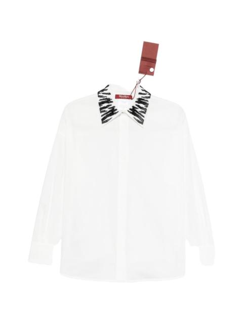 Max Mara Max Mara Women Printed Collar Cotton Shirt