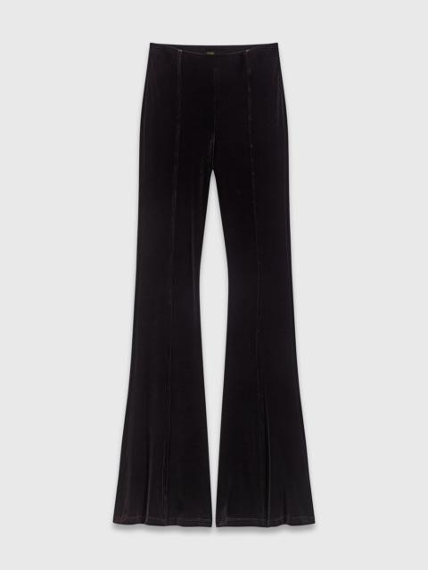 maje Stretch velour trousers