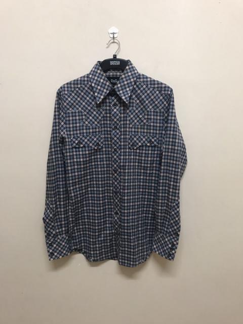 Dolce & Gabbana WESTERN SHIRT BY DOLCE AND GABANA CHECKERED