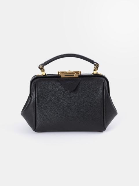 Cambridge Satchel The Mini Sophie - Midnight Black Calf Grain