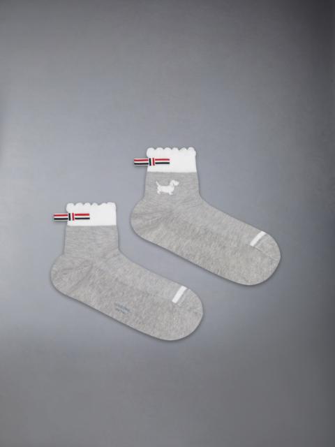 Thom Browne POINTELLE STITCH HECTOR CREW SOCKS