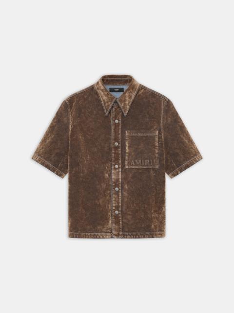 AMIRI VELVET CAMP SHIRT