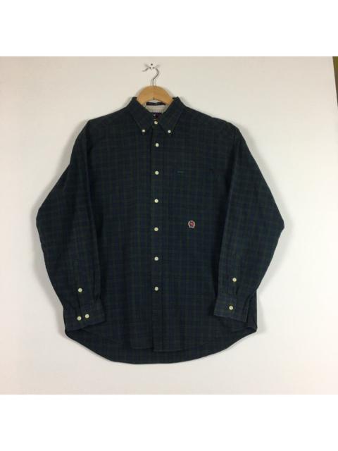 Other Designers Vintage Tommy Hilfiger Crest Logo Long Sleeve Button Ups