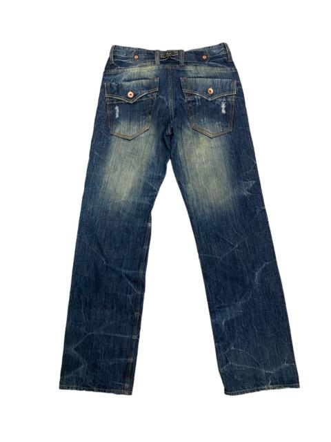 Other Designers Offer‼️Vintage Mossimo Buckle Back Distressed Denim Jeans