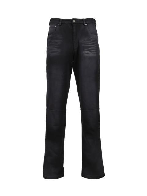 424 ACADEMY LEATHER SWEAT / VTG BLK