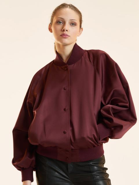 CYNTHIA ROWLEY Satin Bomber Jacket