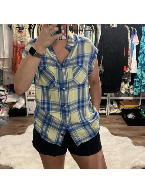 Other Designers Rails Britt Rolled Sleeve Button Down Plaid Shirt