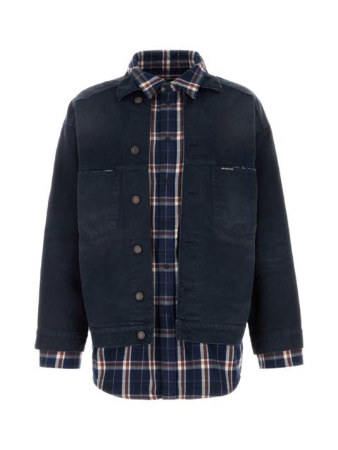 BALENCIAGA Balenciaga Men Dark Blue Denim Jacket
