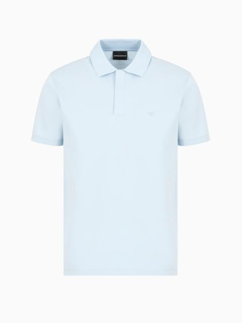 EMPORIO ARMANI TRAVEL ESSENTIALS PIQUÉ POLO SHIRT