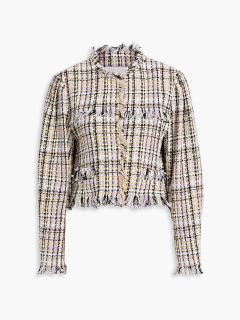 Isabel Marant Étoile Nameo cropped fringed cotton-blend tweed jacket