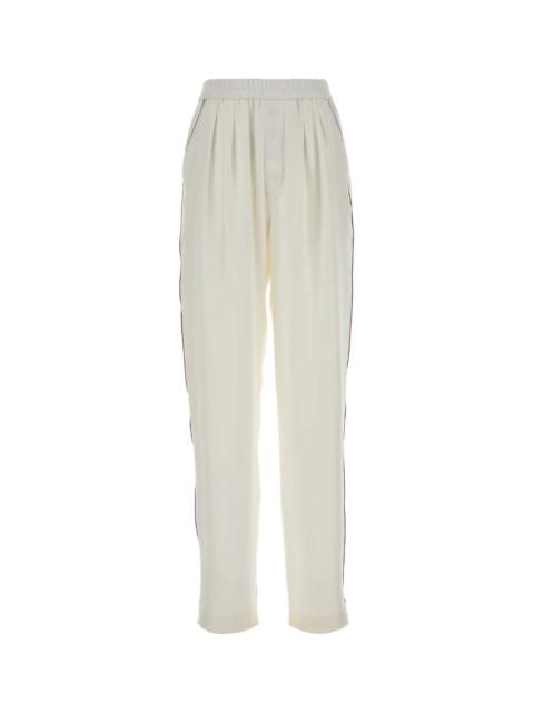 TOM FORD Tom Ford Women White Silk Pajamas Pant