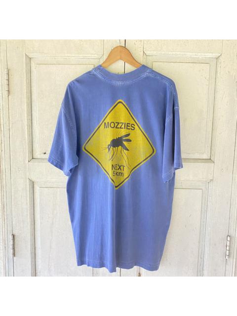 Other Designers Thrashed Faded Vintage 90s Mozzies Next 5KM Roadsign Tee