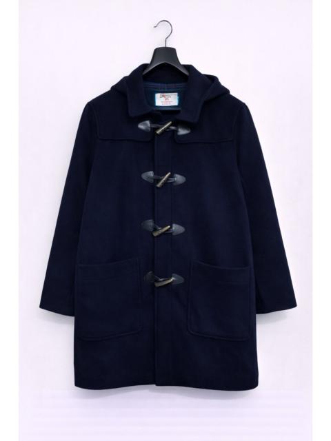 Other Designers Urban Outfitters - Vintage Out Fitters Navy Wool Duffle Coat Hood Toggle Jacket