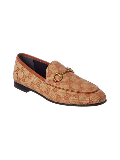 GUCCI Gucci Jordaan GG Canvas Loafer