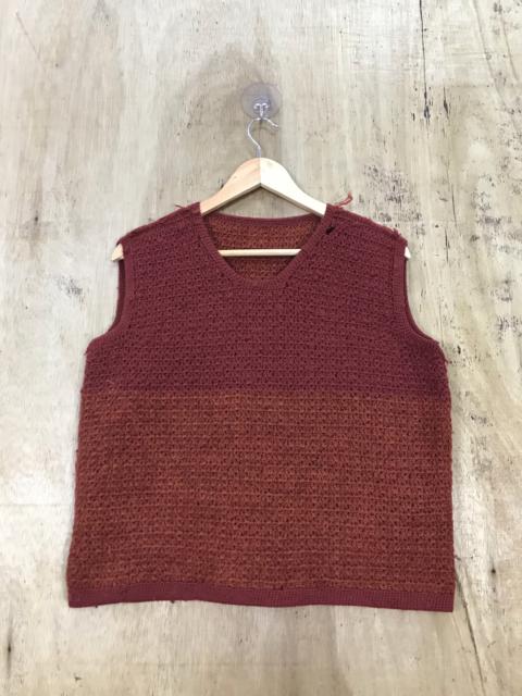 Other Designers Coloured Cable Knit Sweater - Vintage Two Tone Knit Sweater Vest
