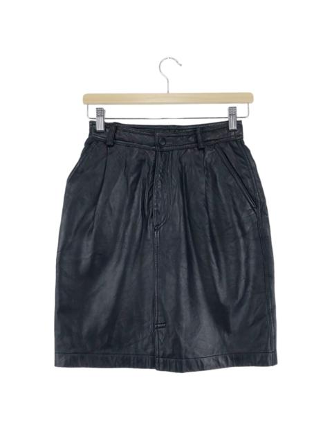 Miyake Design Studio Leather Skirt