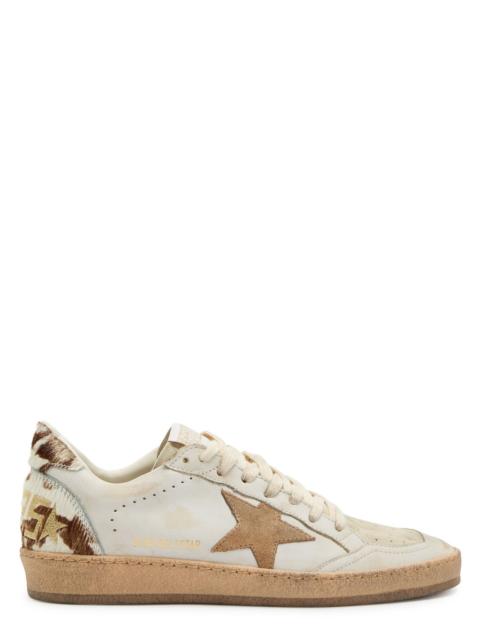 Golden Goose Golden Goose Ball Star Calf-hair and Leather Sneakers