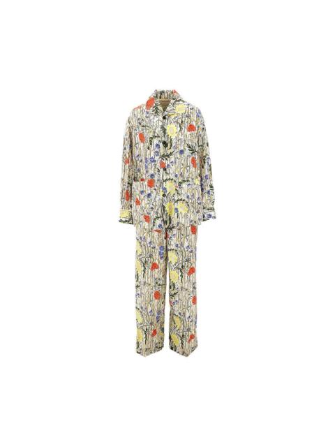Bottega Veneta FLORAL SILK-BLEND PYJAMAS SET