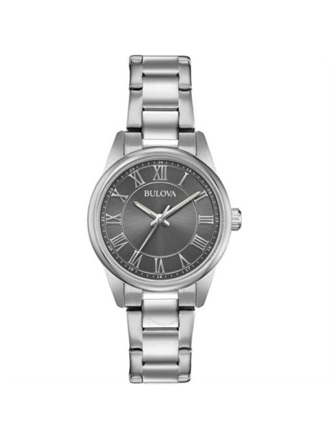 Bulova - Bulova Corporate Quartz Grey Dial Ladies Watch 96L272