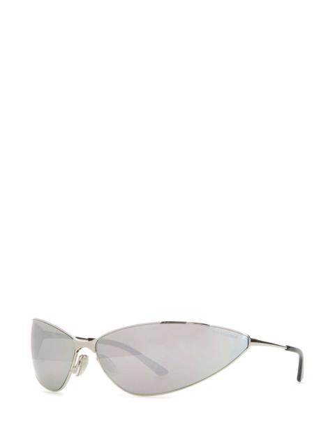 BALENCIAGA Balenciaga Men Silver Metal Razor Sunglasses