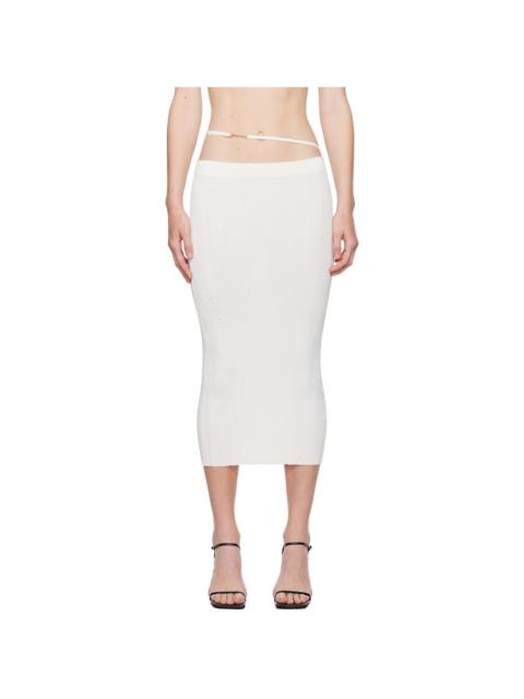 JACQUEMUS Off-White Les Classiques 'La jupe Pralù' Midi Skirt