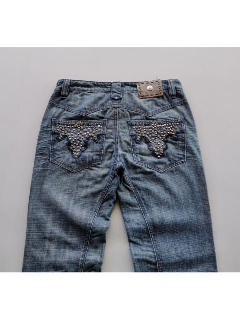 Other Designers Biker Denim - Antik Denim Stitch Structure Spike Pockets Jeans