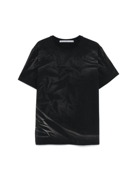logo-embossed T-shirt