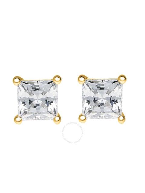 Other Designers Maulijewels - Maulijewels 3/4 Carat Natural Princess Cut Diamond ( H-I / I1-I2 ) Women Stud Earrings In 14K Solid 