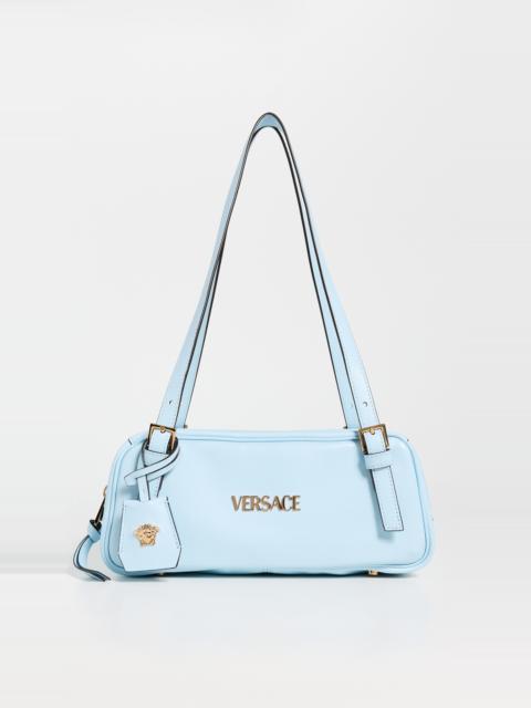 VERSACE Lambskin Leather Shoulder Bag