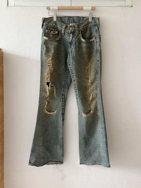 Thrashed Vintage True Religion Flared Jeans