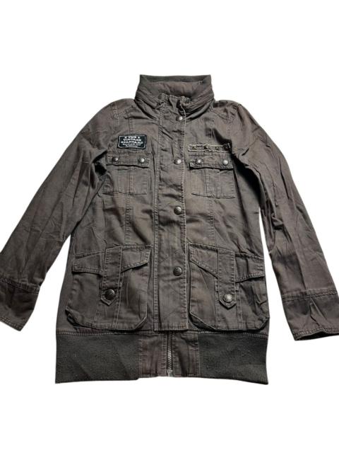 Other Designers If Six Was Nine × Japanese Brand - 🇯🇵 CORNFLAKE MULTIPOCKET BONDAGE SPIKE PUNK JACKET