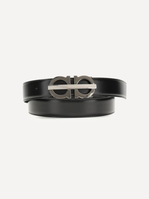 FERRAGAMO Reversible and adjustable Gancini Belt