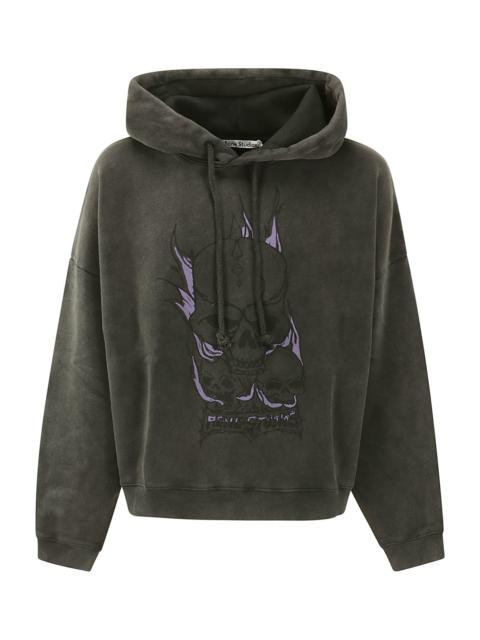 Acne Studios Skull Printed Drawstring Sweatshirt
