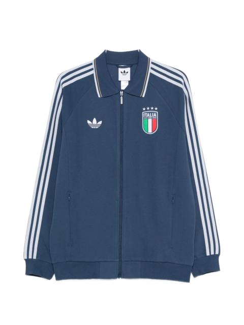 adidas Adidas X Italia Stripe-detail Zip-fastening Sweatshirt