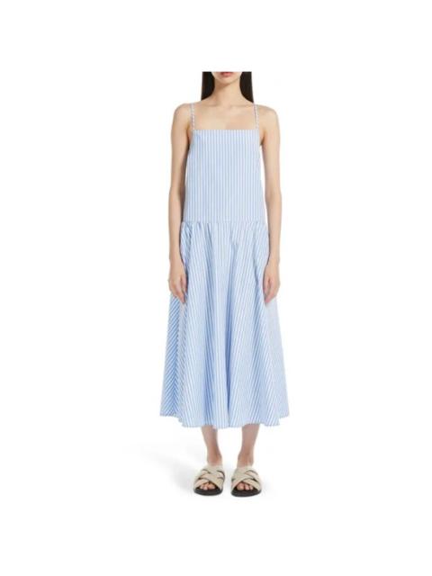 Other Designers MaxMara - New! MM by Max Mara Ettore Drop Waist
Sleeveless Maxi Dress Light Blue sz 0 $415