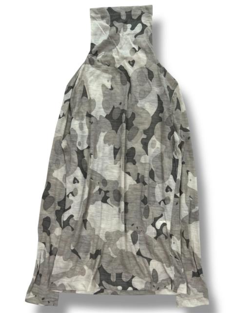 Yohji Yamamoto Yohji Yamamoto Y’s Abstract Camo Turtleneck Top