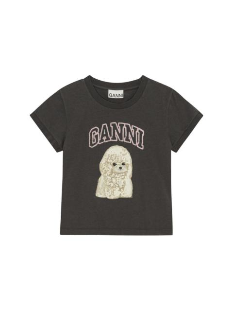 GANNI Poodle organic cotton t-shirt