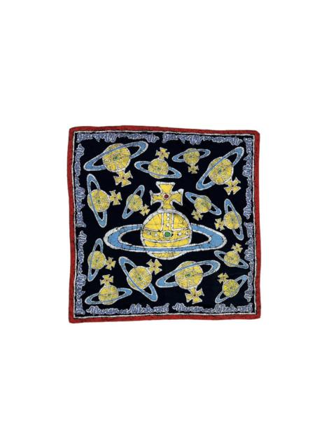 Rare Vivienne Westwood Cotton Scarf Embroidery Logo Design