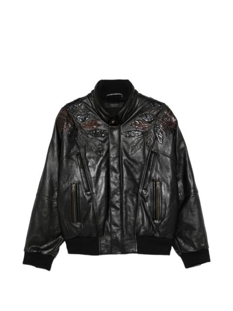GUCCI Gucci Leaf-applique Jacket