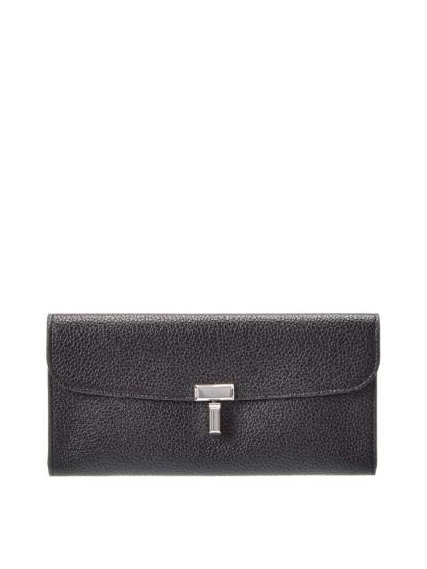 TOTEME TOTEME T-Lock Leather Continental Wallet