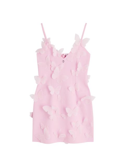 Coperni Butterfly Appliqué Scuba Mini Dress