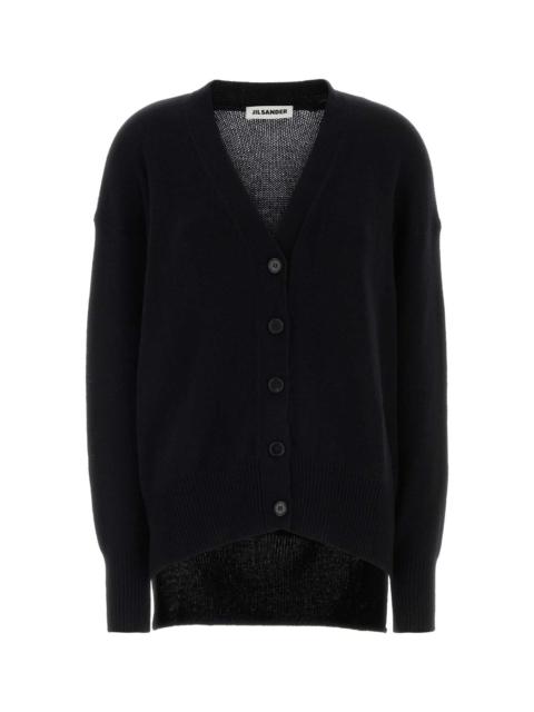 Jil Sander Jil Sander Women Black Cashmere Oversize Cardigan