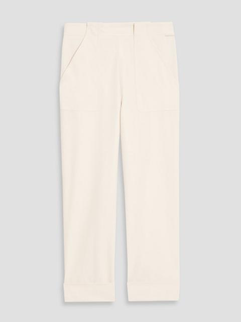 Max Mara Cotton-twill straight-leg pants