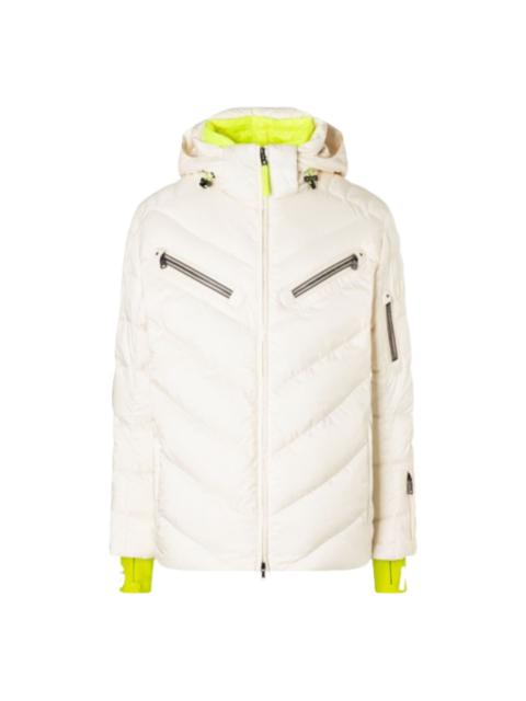 chevron-quilted jacket